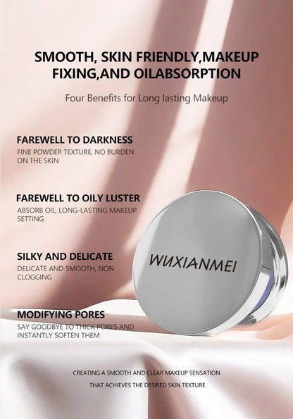 Makeup Long Lasting Setting Powder Pressed Cream Waterproof Colorless Matte Setting Pressing Powder Compact - Shello's Creative Boutique