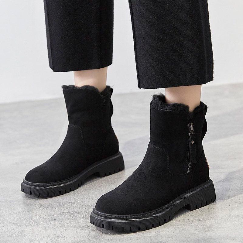 Women's snow boots winter cashmere women's shoes Warm boots cotton shoes women's boots - Shello's Creative Boutique