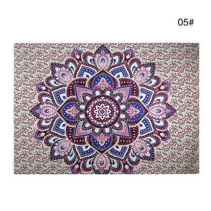 Bohemian Mandala Tapestry Sandy Beach Indian Picnic Rug Throw Travel Mattress Blanket Camping Tent Wall Decor Hanging Tapestries - Shello's Creative Boutique