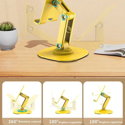 Rotating phone stand foldable desktop TV show lazy person tablet phone support stand - Shello's Creative Boutique