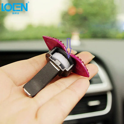 Car Air Freshener Scents Auto Perfume Vent Outlet Clip With Solid Fragrance Sheet Swan Mushroom Butterflies Planet Dance Girl - Shello's Creative Boutique