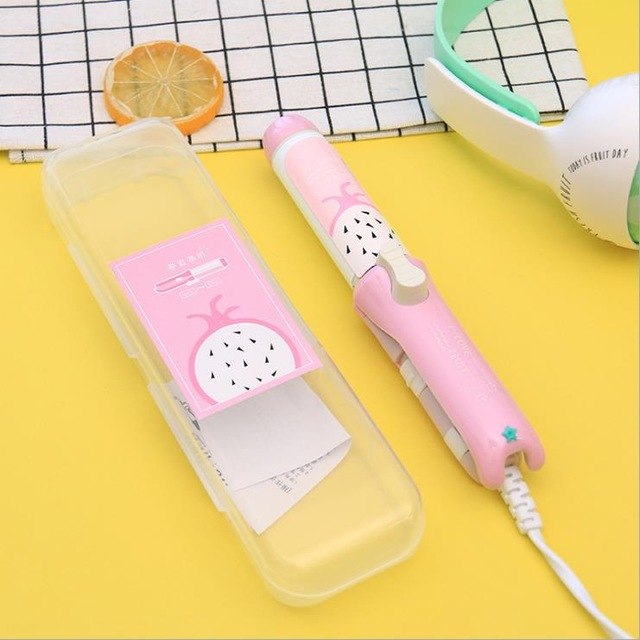 Mini Hair Straightener Small Ceramic Hair Curling Iron Creative Fruit portable Girls Electric Hair Straightening Iron Tools eprolo