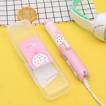 Small Ceramic Hair Curling Iron Creative Fruit Portable Girls Electric Hair Straightening Iron Tools - Shello's Creative Boutique