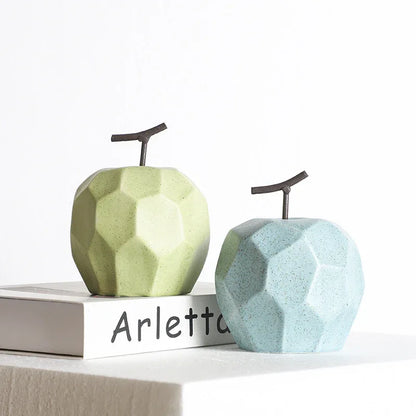 Ceramic Apple Ornaments – Modern Minimalist Fruit Decor - Shello's Creative Boutique