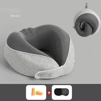 U Shaped Pillow Memory Cotton Travel Pillows, Nap Pillows, Neck Protection, Portable - Shello's Creative Boutique