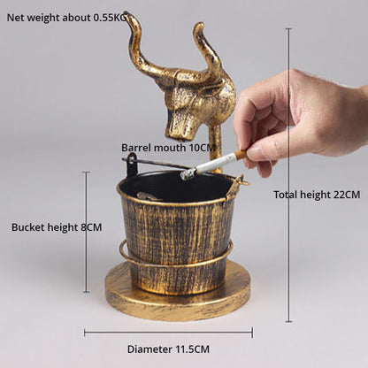 Creative Retro Ashtray Decorations Home Imitation Old Family Living Room Simple Modern New Leisure Anti Falling Iron Art eprolo