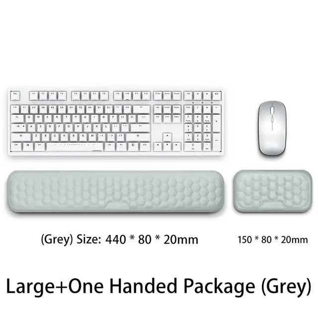 Keyboard mouse wrist rest ergonomic office typing protect relax wrist memory foam mouse pad - Shello's Creative Boutique