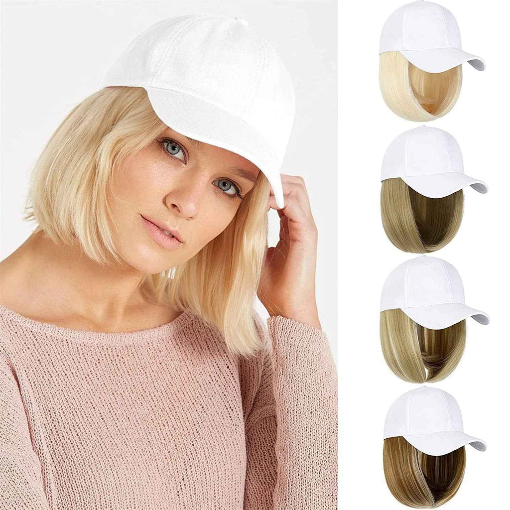 Wig Women's Hooded Wig Short Straight Hair Chemical Fiber Headcover