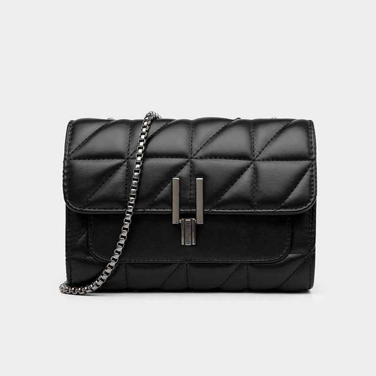 Diamond Chain Shoulder Bag - Fashionable Crossbody Bag with Large Capacity
