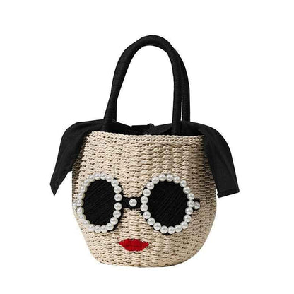 Japanese Rattan Woven Handbag – Fusion of Whimsical Charm and Timeless Craftsmanship - Shello's Creative Boutique
