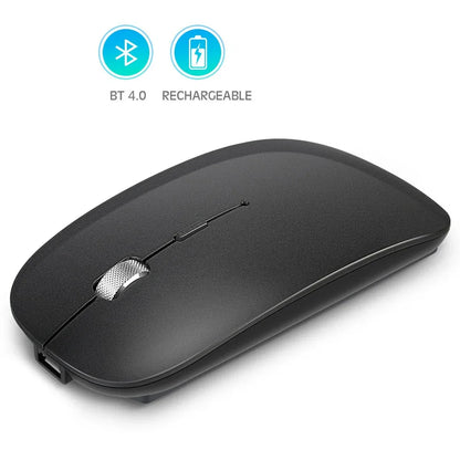 Rechargeable metal roller wireless Bluetooth mouse dual-mode mobile phone tablet wireless mouse - Shello's Creative Boutique