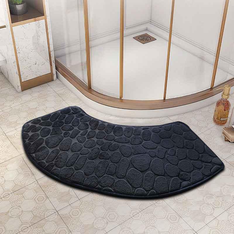 fan-shaped bathroom floor mat - Shello's Creative Boutique