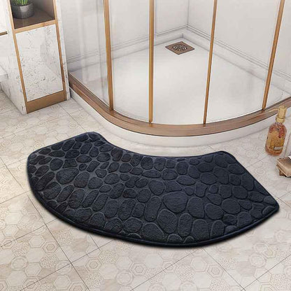 fan-shaped bathroom floor mat - Shello's Creative Boutique