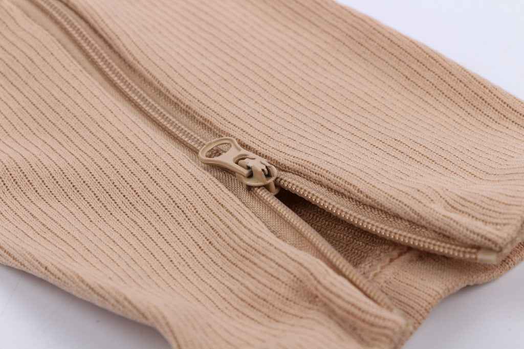 Toe Freedom Compression Socks - Comfortable, Breathable, and Quick-Drying for All-Day Wear, Sports, and Fitness - Polyester Knit Fabric, Side Zipper, and Toeless Design