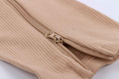 Toe Freedom Compression Socks - Comfortable, Breathable, and Quick-Drying for All-Day Wear, Sports, and Fitness - Polyester Knit Fabric, Side Zipper, and Toeless Design