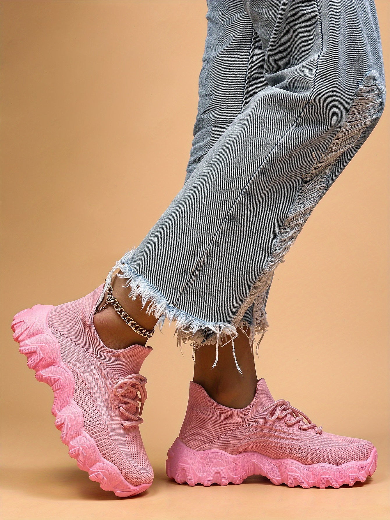 Women'S Casual Sports Sneakers, Striped Low Top Slip-On Shoes with Round Toe, Non-Slip Rubber Sole, Fabric Upper & Inner, All-Season Spring Footwear Shello's Creative Boutique