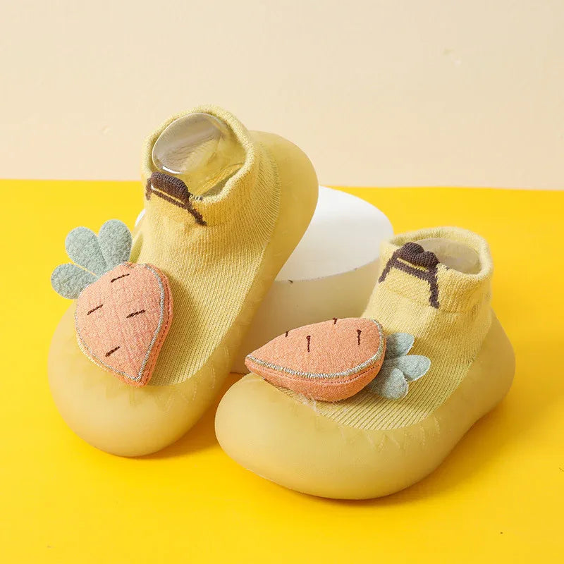 Baby Non-Slip Cotton Floor Socks - Soft Breathable Socks with Cartoon Designs - Shello's Creative Boutique