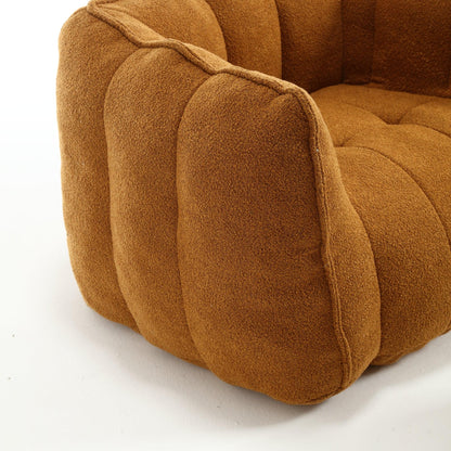 Eprolo Soft Bean Bag Chair with High Resilient Foam Comfortable Square Lazy Sofa with Footstool - Shello's Creative Boutique