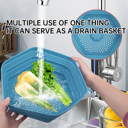 Microwave Oven Anti Spluttering Lid Collapsible Silicone Microwave Food Cover with Plate Microwave Cover lids - Shello's Creative Boutique