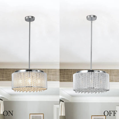 Modern Crystal Chandelier for Living Room – Luxury Round Crystal Lamp - Shello's Creative Boutique