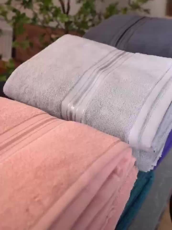 8 Piece Luxury Hotel Cotton Bath Towel Set - 390 GSM