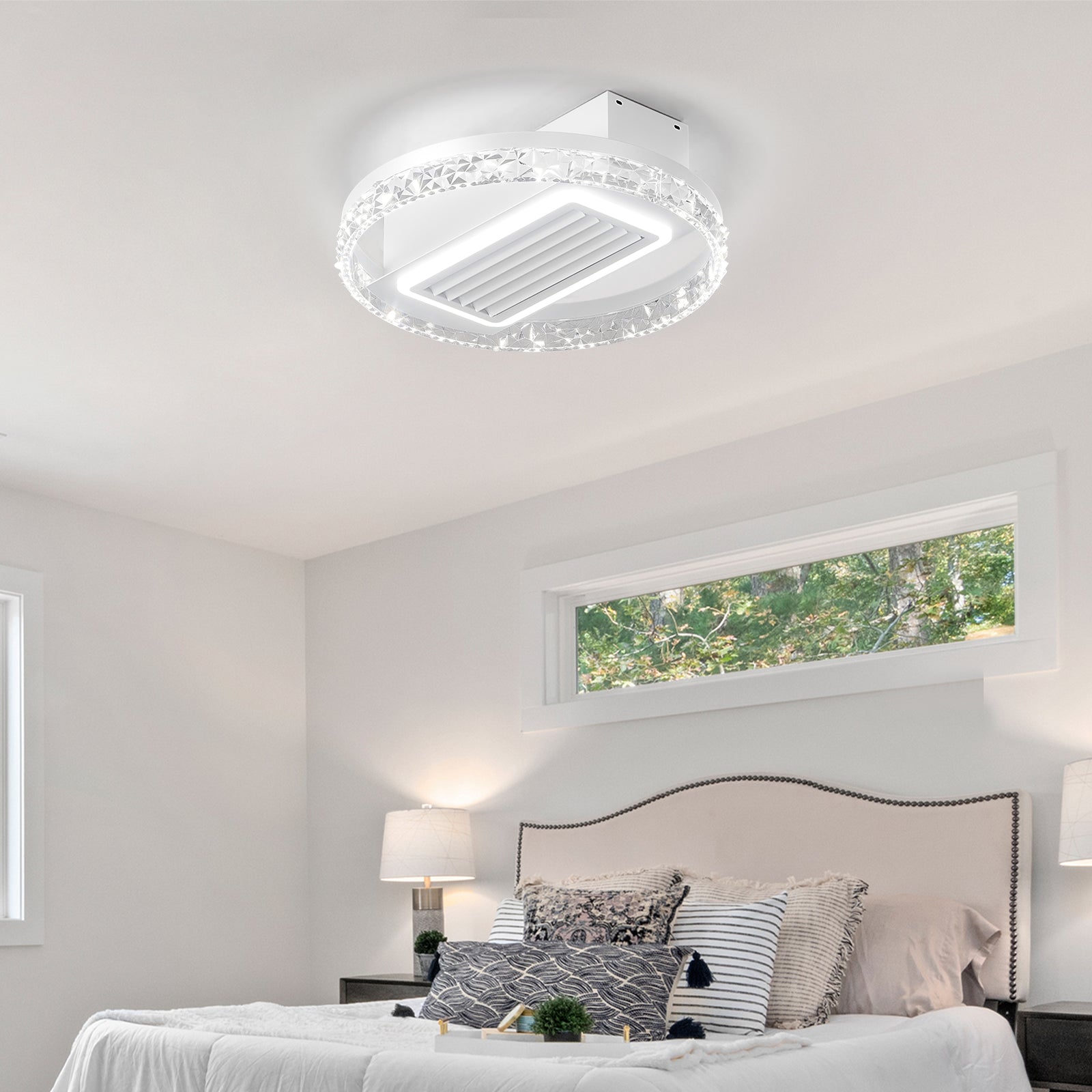 Bladeless Fan Lamp With Lights Dimmable  LED eprolo