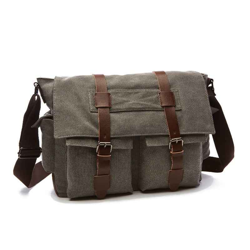 Men Business Messenger Shoulder Bag Vintage Crossbody Pack