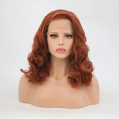 New European and American Ladies 350# Front Lace Bobo Short Curly Lanting Wig Headgear - Shello's Creative Boutique