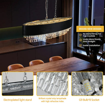 Modern Crystal Chandelier – Luxury Illumination for Your Home - Shello's Creative Boutique