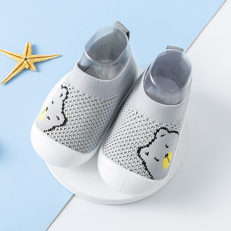 Baby Toddler Shoes Baby Shoes Children's Non-Slip Soft Bottom Breathable Anti-Kick Shoes And Socks For Men And Women 1-3 Years Old Cartoon Mesh eprolo