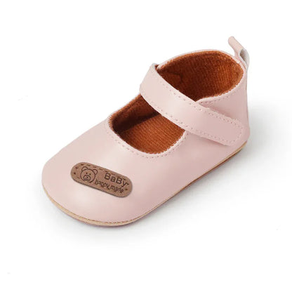 Baby First Walking Shoes - Soft PU Leather Pre-Walker Shoes for 0-12 Months | Non-Slip Sole - Shello's Creative Boutique