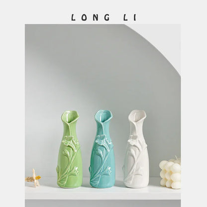 Aromatherapy Bottle Mini Ceramic Vase – Whimsical Butterfly Design - Shello's Creative Boutique