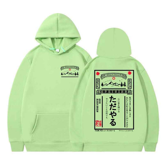 Eprolo Hooded Hoodie with Letter Print – Unisex Modern Casual Wear