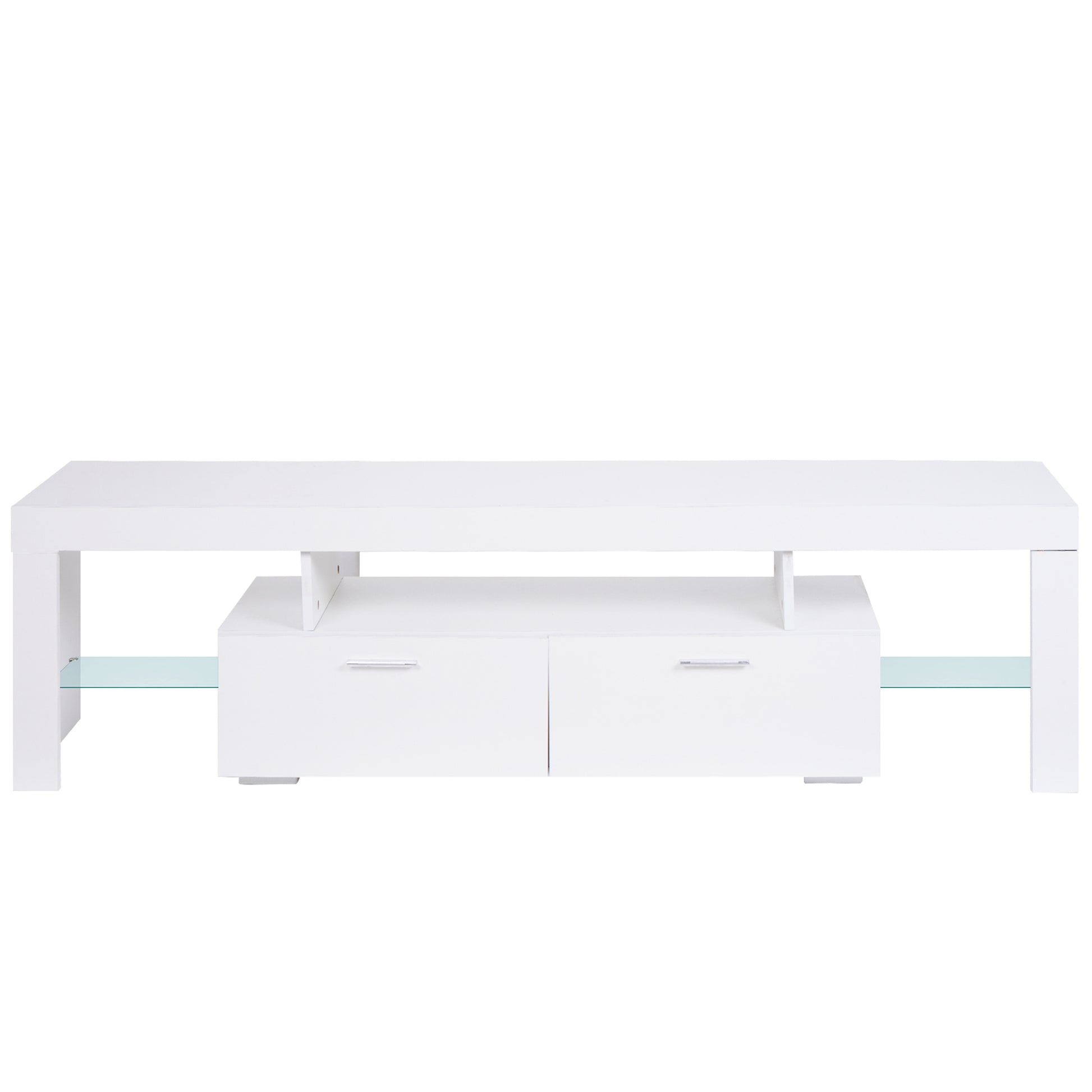 LED TV stand modern TV stand with storage Entertainment Center with drawer TV cabinet for Up to 75 inch for Gaming Living Room B eprolo