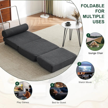 Single Sofa Chair Foldable Sofa Bed – Compact, Stylish & Versatile - Shello's Creative Boutique