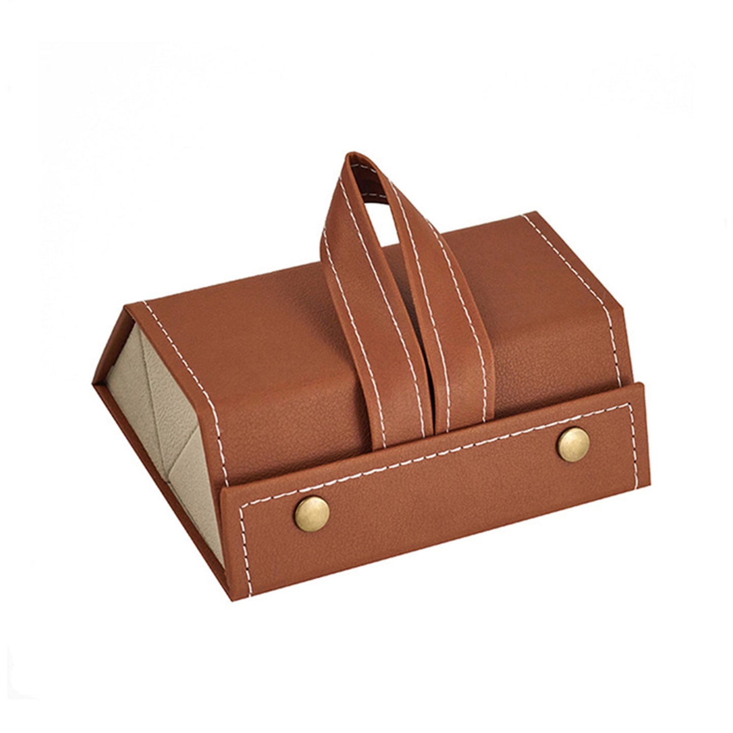 Premium Leather Glasses Storage Case - Elegant Organizer for 2-6 Sunglasses