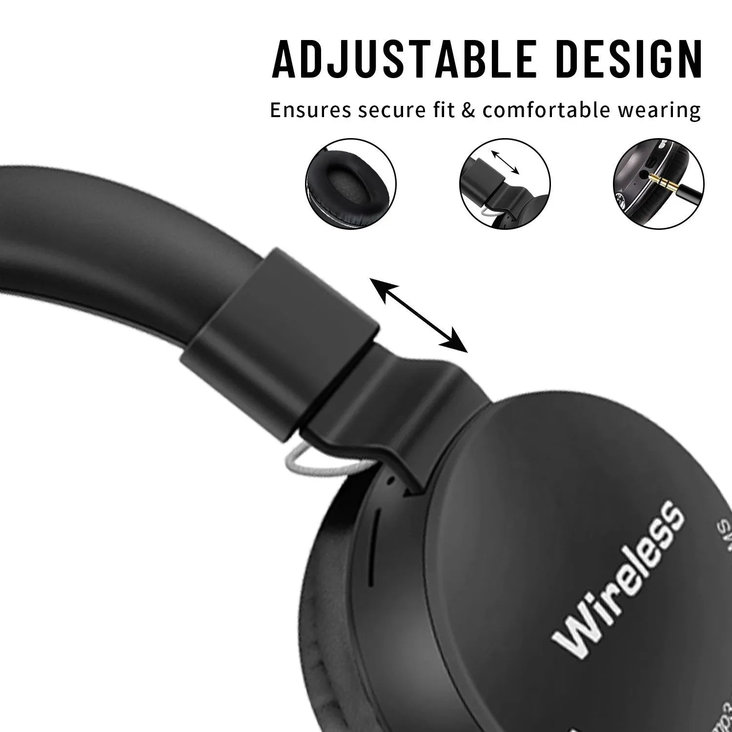 AKZ-B67 Bluetooth headset with high battery flashlight lighting headset card insertion FM - Shello's Creative Boutique