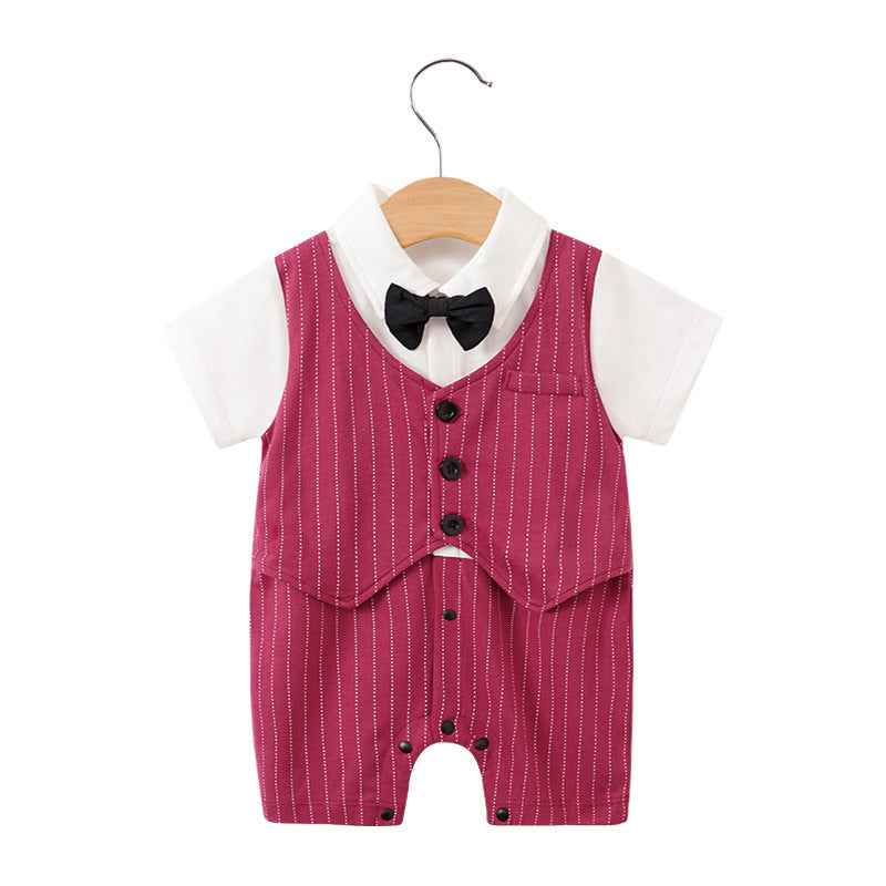 Baby Gentleman Bodysuit – Stylish & Comfortable Summer Wear for Newborns
