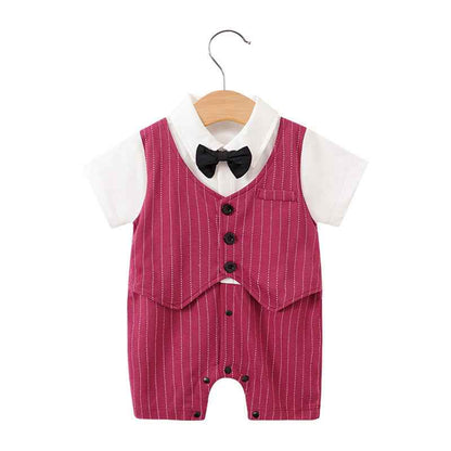 Baby Gentleman Bodysuit – Stylish & Comfortable Summer Wear for Newborns