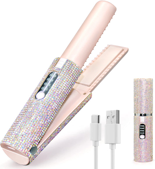 Electric USB Hair Straightening Brush Straightener Brush Multifunctional Comb Straightening Styler Hair Curler eprolo