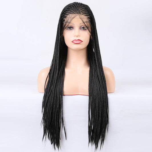Lace Front Wig Braided Wigs Braiding Hair For Black Women Long Cosplay Synthetic Box Braid Wig Shello Creative Boutique