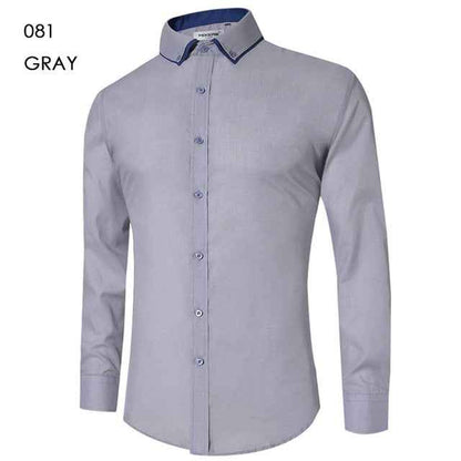 Men's Casual Shirt Slim Fit Casual Button Down Shirt Long Sleeve Formal Dress Shirts