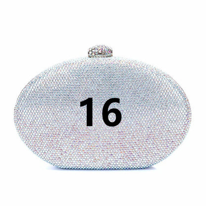 Crystal bag can be used for crossbody carrying, suitable for party and wedding gift bags - Shello's Creative Boutique