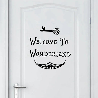 Alice in Wonderland Wall Stickers - Magical Kids Room Decor & Door Decals - Shello's Creative Boutique