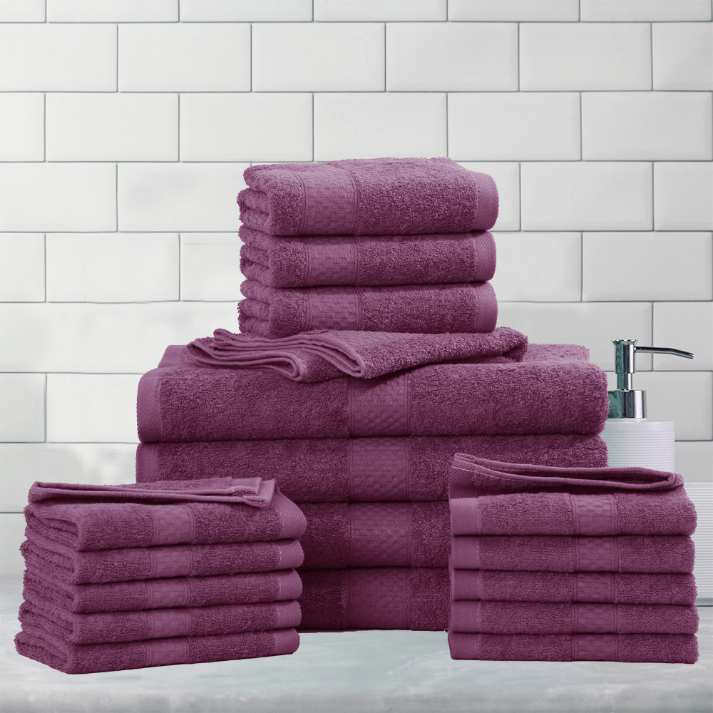 Bath Towel Set - Cotton Blend, Absorbent & Soft