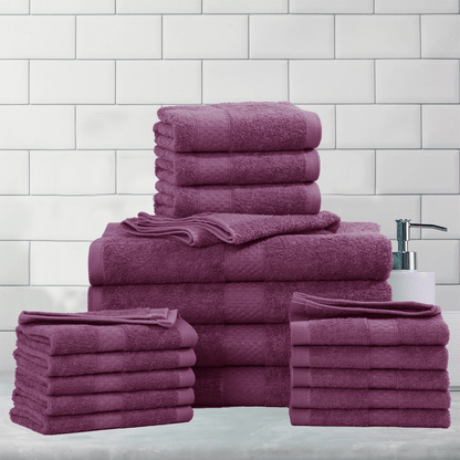 Bath Towel Set - Cotton Blend, Absorbent & Soft