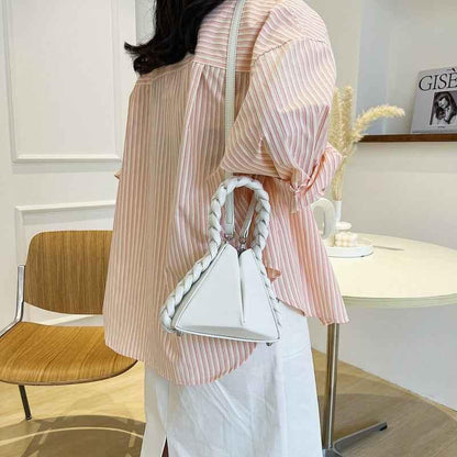 Fried Dough Twists Bag - Handheld Geometric Fashion for Bold Style & Individuality - Shello's Creative Boutique