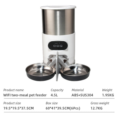 Wifi Smart APP Pet Feeder Household use Microchip Dog Automatic Pet Feeder Automatic Pet Feeder eprolo