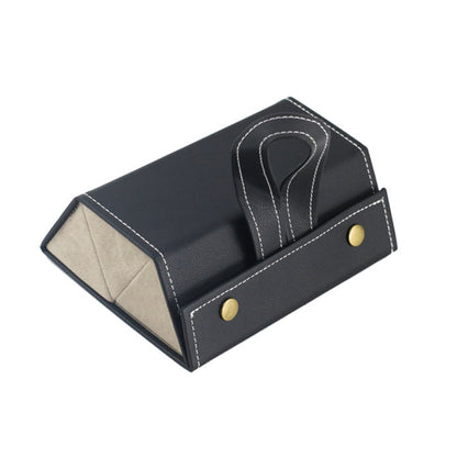Premium Leather Glasses Storage Case - Elegant Organizer for 2-6 Sunglasses
