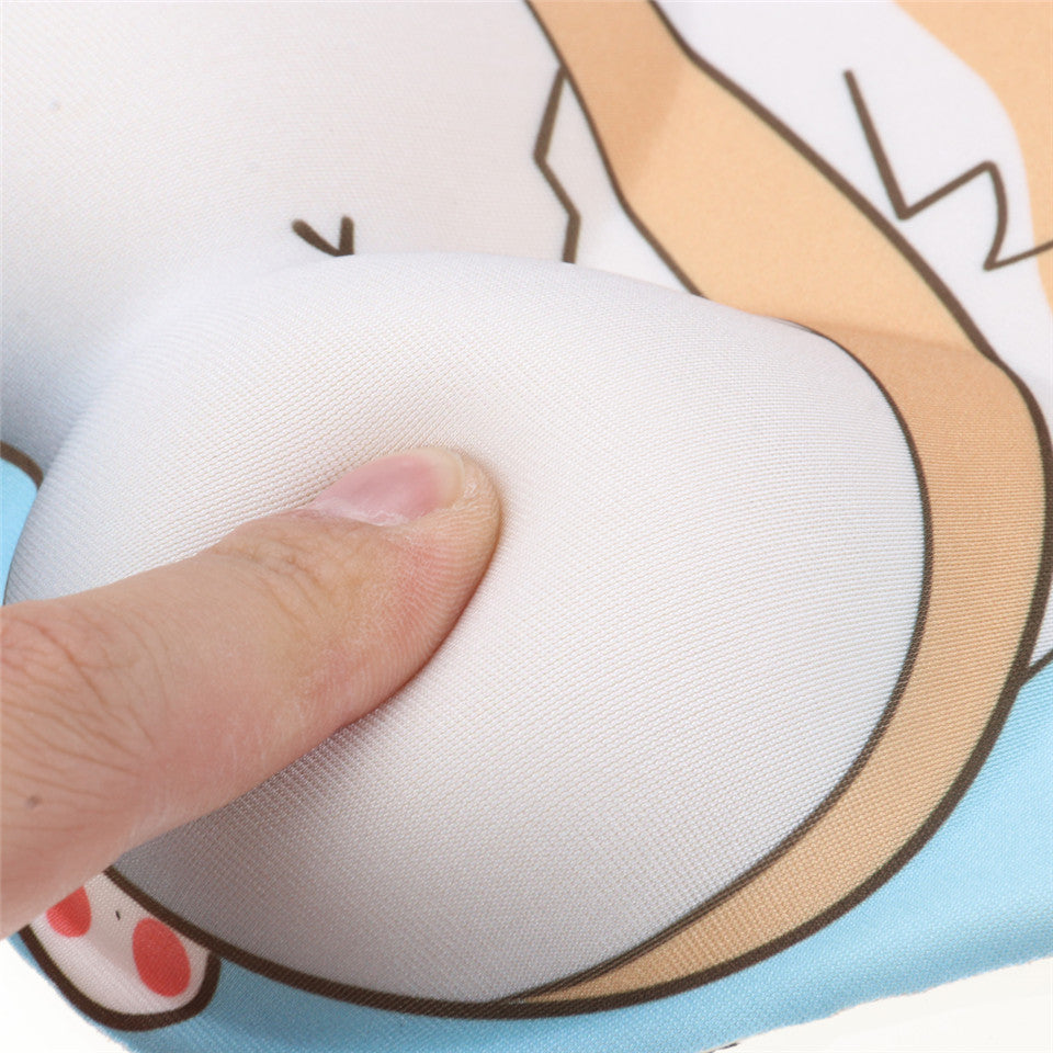 Lovely Corgi Non Slip Silica Gel Wrist Rest Mouse Pad Wrist Support Computer Ergonomic Mouse Mat 